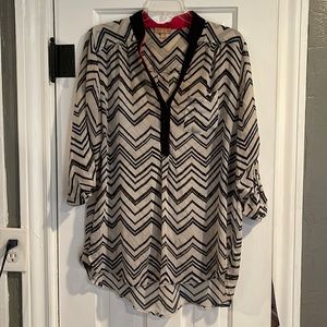 Sheer Blouse, Size XL